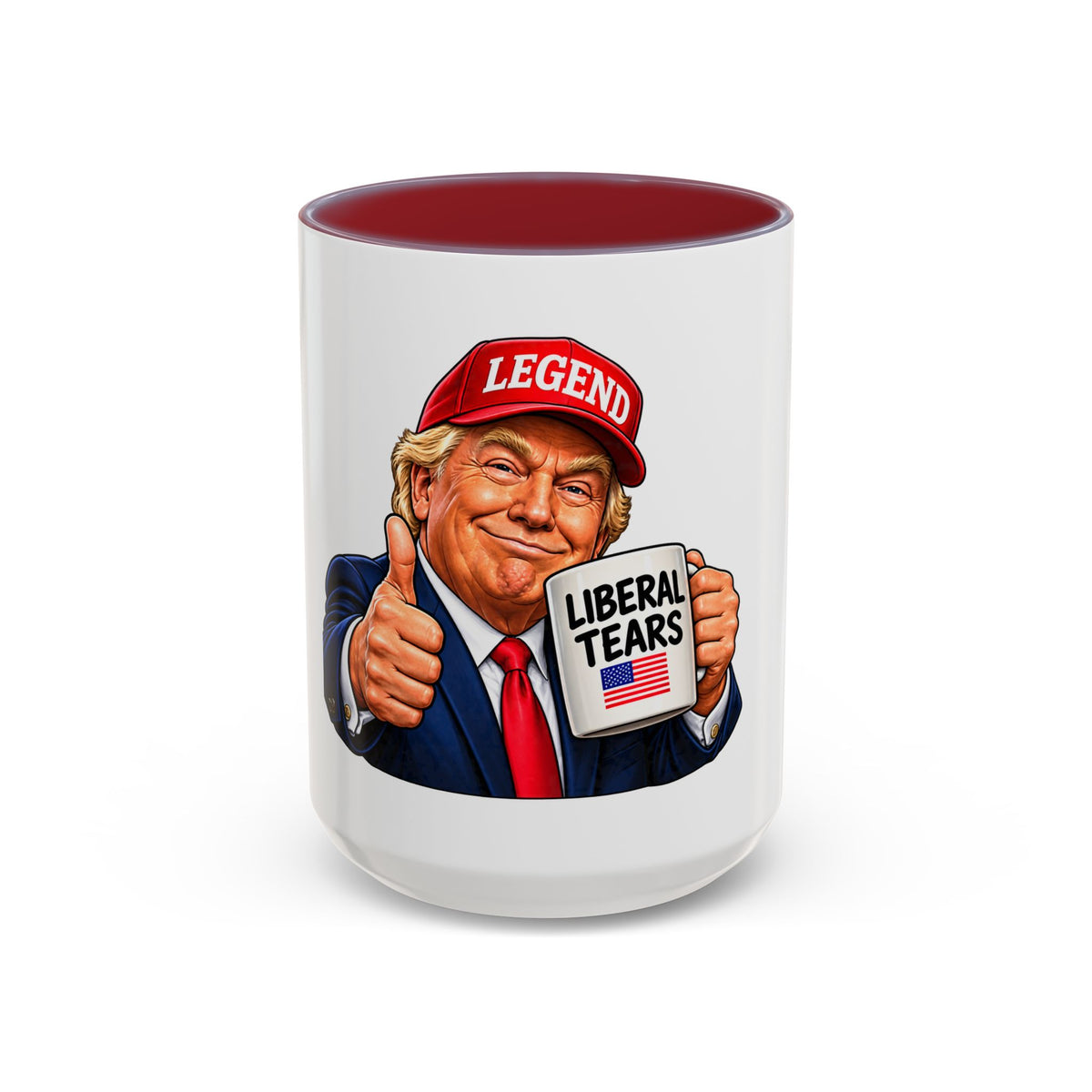 Trump Liberal Tears Ceramic Mug — Political Satire Coffee Cup