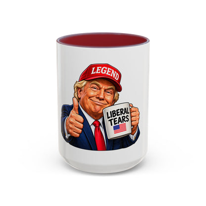 Trump Liberal Tears Ceramic Mug — Political Satire Coffee Cup