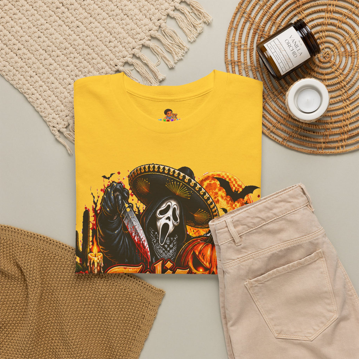 Feliz Halloween Ghostface T-Shirt — Sombrero Graphic Tee