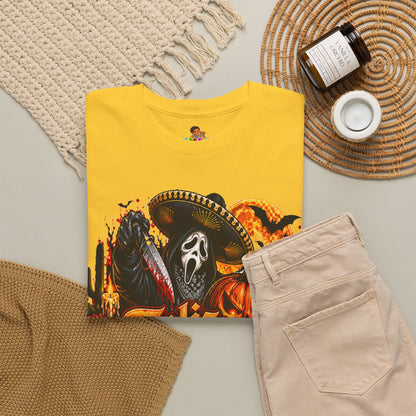 Feliz Halloween Ghostface T-Shirt — Sombrero Graphic Tee