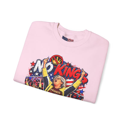 No Kings Just Freedom Sweatshirt — Patriotic Crewneck