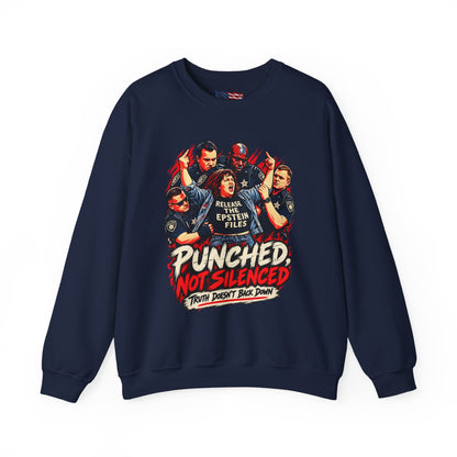 Release the Epstein Files Sweatshirt — Punched Not Silenced