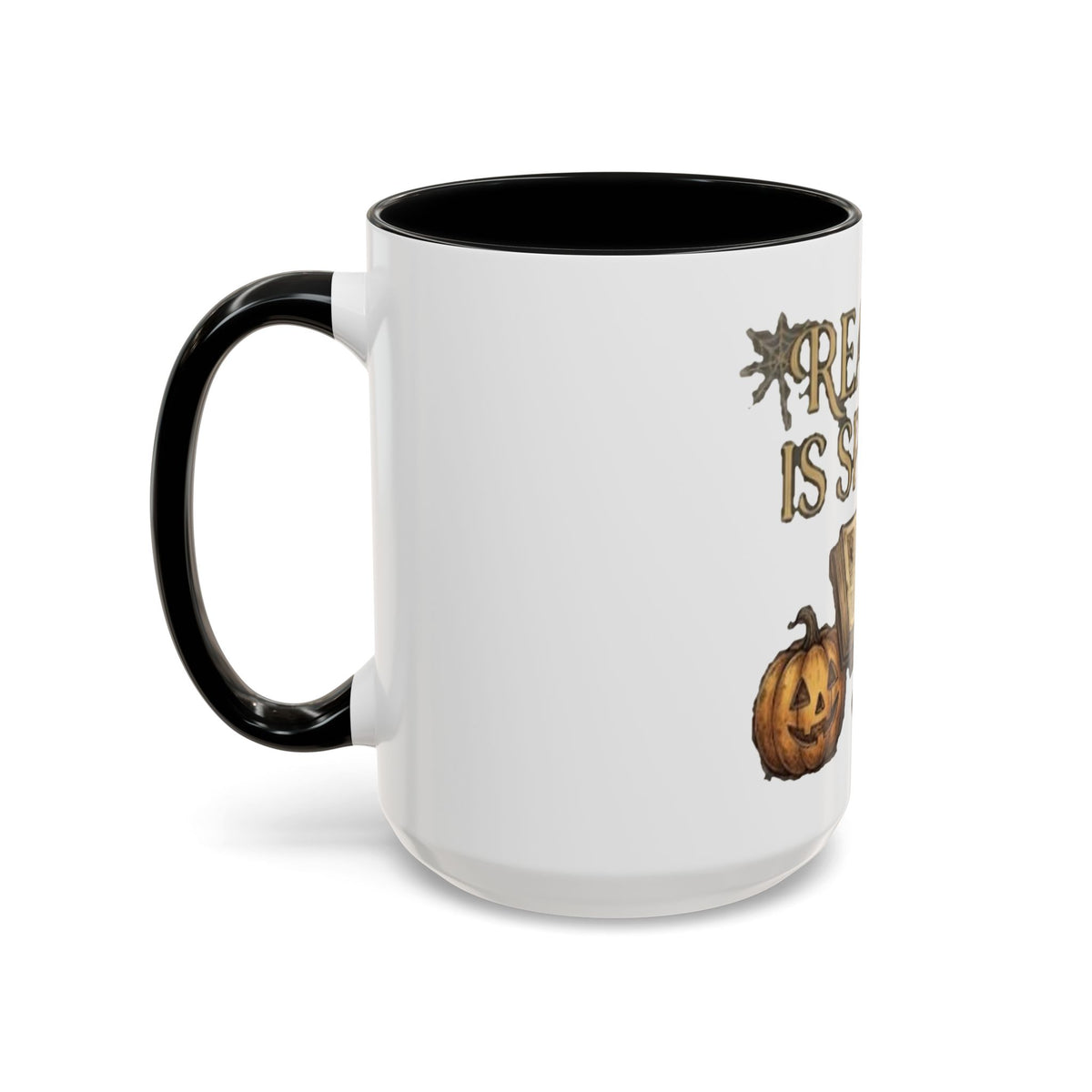Reading Is Spooky Halloween Accent Mug — 11 & 15 oz