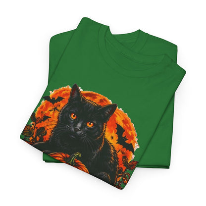 Stay Spooky Black Cat T-Shirt — Jack-O'-Lantern Halloween Tee