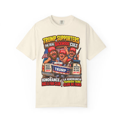 Backwood Cult Anti-Trump T-Shirt — Political Satire Graphic Tee