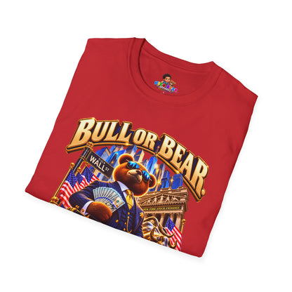 NikoBear Bull or Bear I Mean Business Stock Market T-Shirt