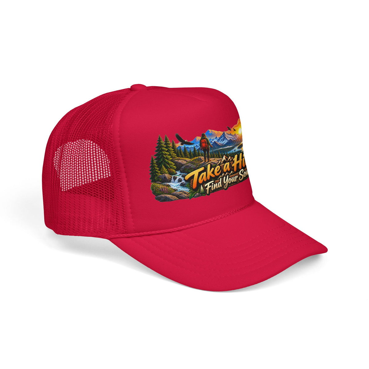 Custom Otto Foam Front Trucker Hat Snapback Mesh Cap