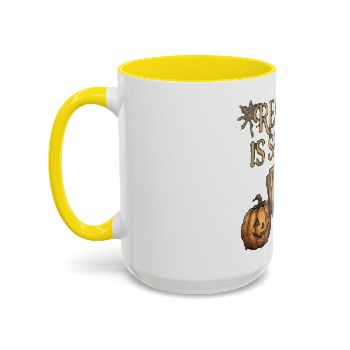 Reading Is Spooky Halloween Accent Mug — 11 & 15 oz