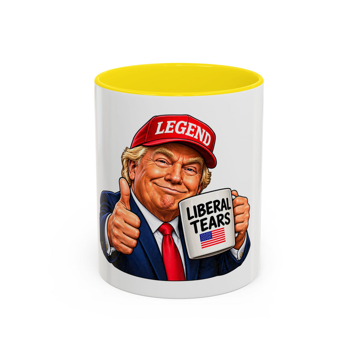 Trump Liberal Tears Ceramic Mug — Political Satire Coffee Cup