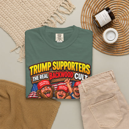 Backwood Cult Anti-Trump T-Shirt — Political Satire Graphic Tee