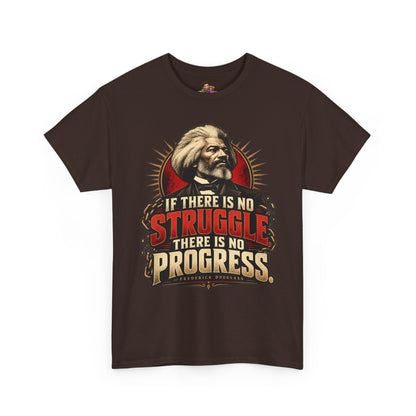 Frederick Douglass Quote Shirt No Struggle No Progress Black History Graphic Tee