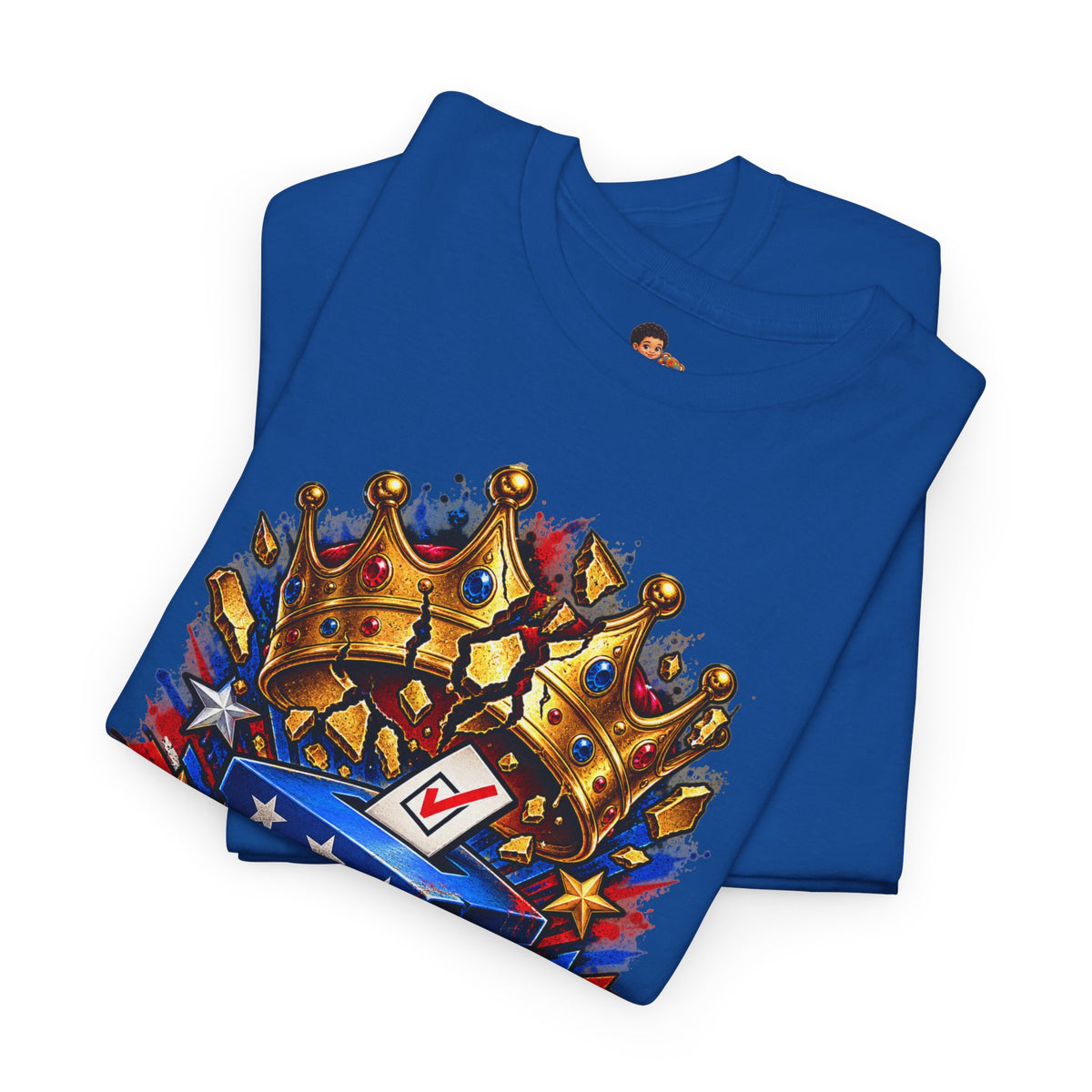 Midterms No Kings T-Shirt — Unisex Heavy Cotton Graphic Tee