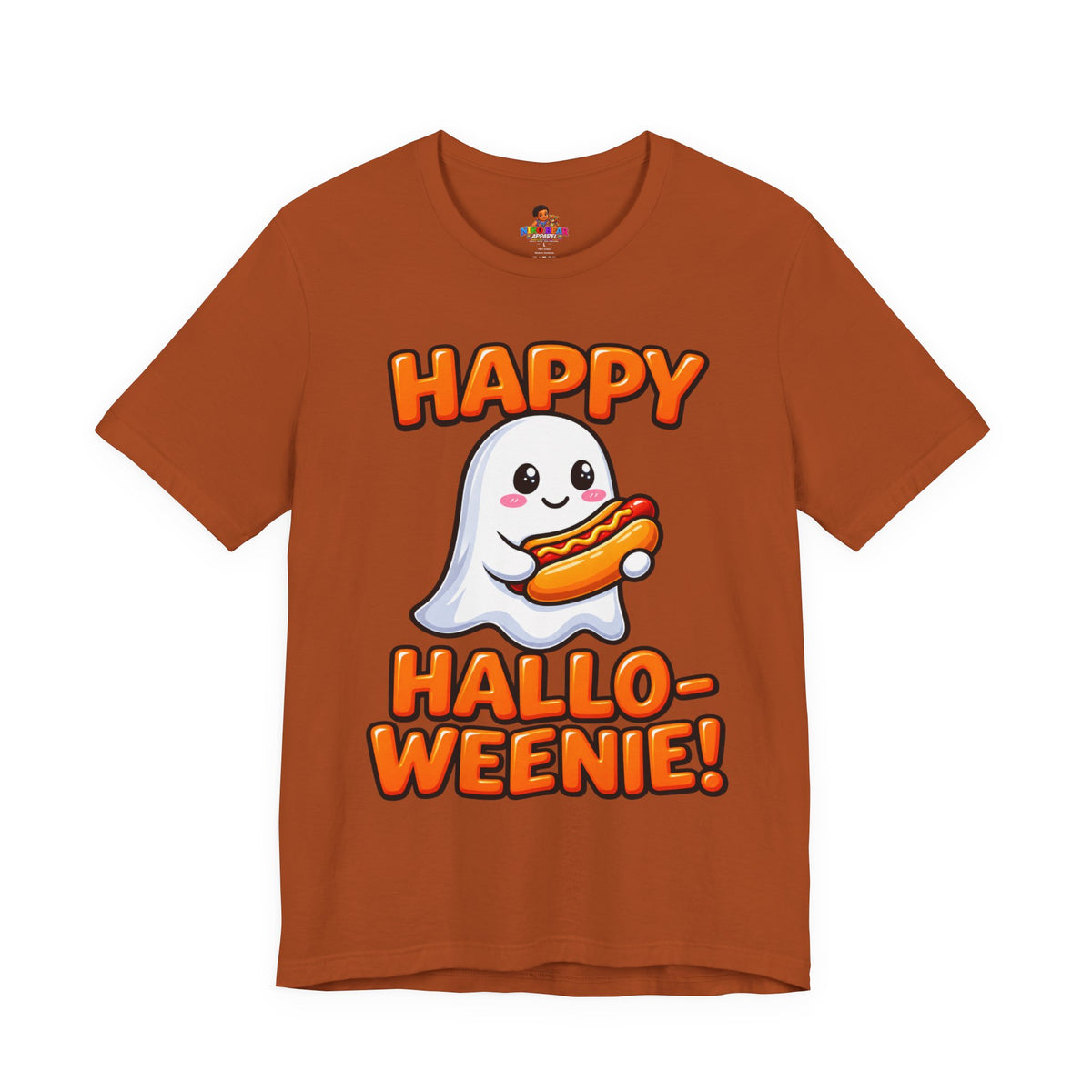 Happy Hallo-Weenie Ghost T-Shirt — Funny Halloween Tee