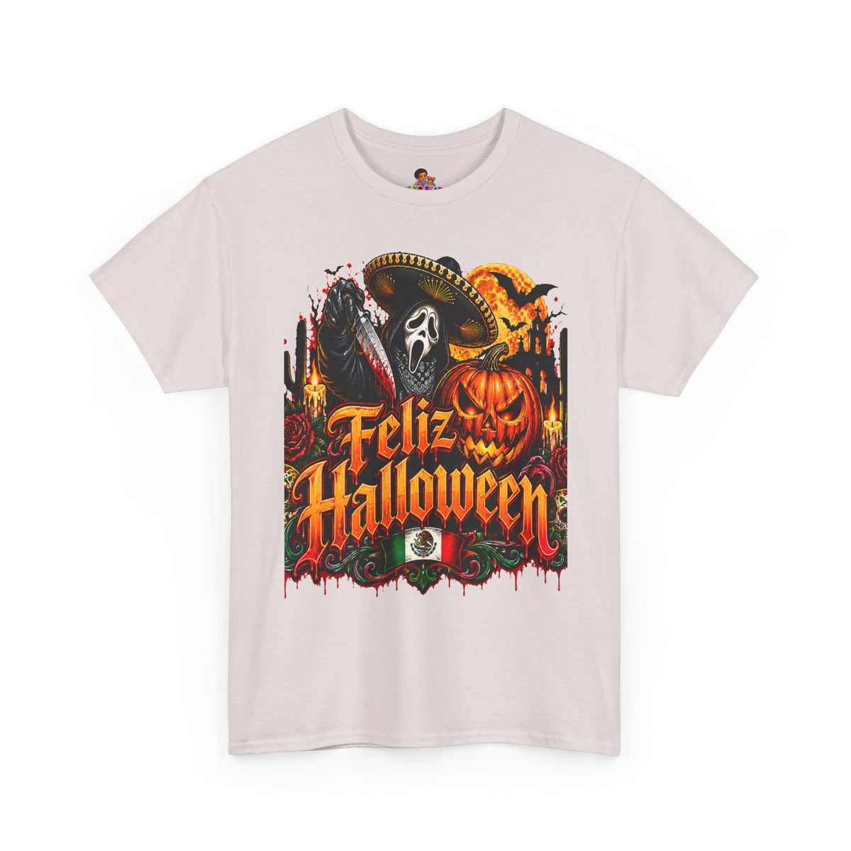 Feliz Halloween Ghostface T-Shirt — Sombrero Graphic Tee
