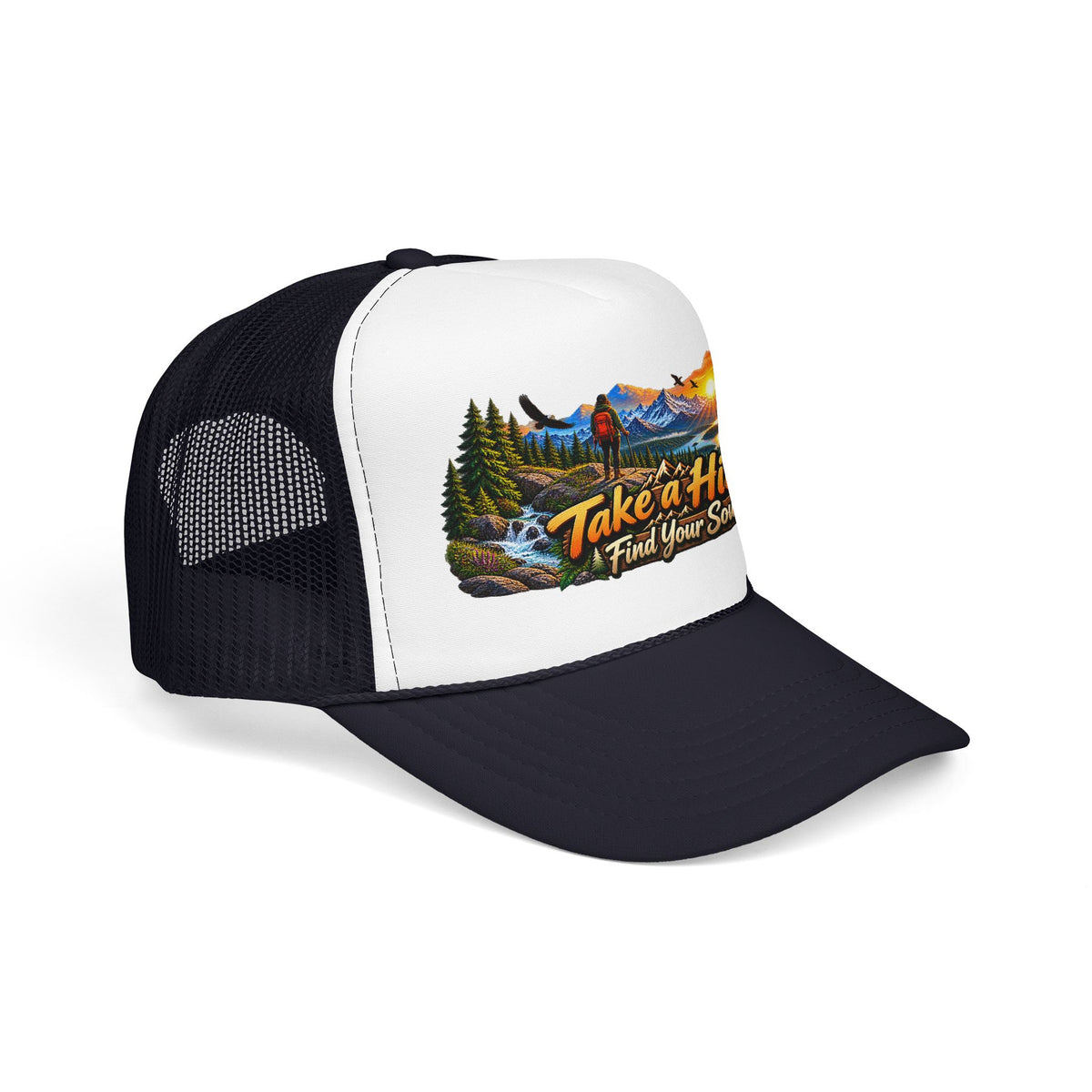 Custom Otto Foam Front Trucker Hat Snapback Mesh Cap