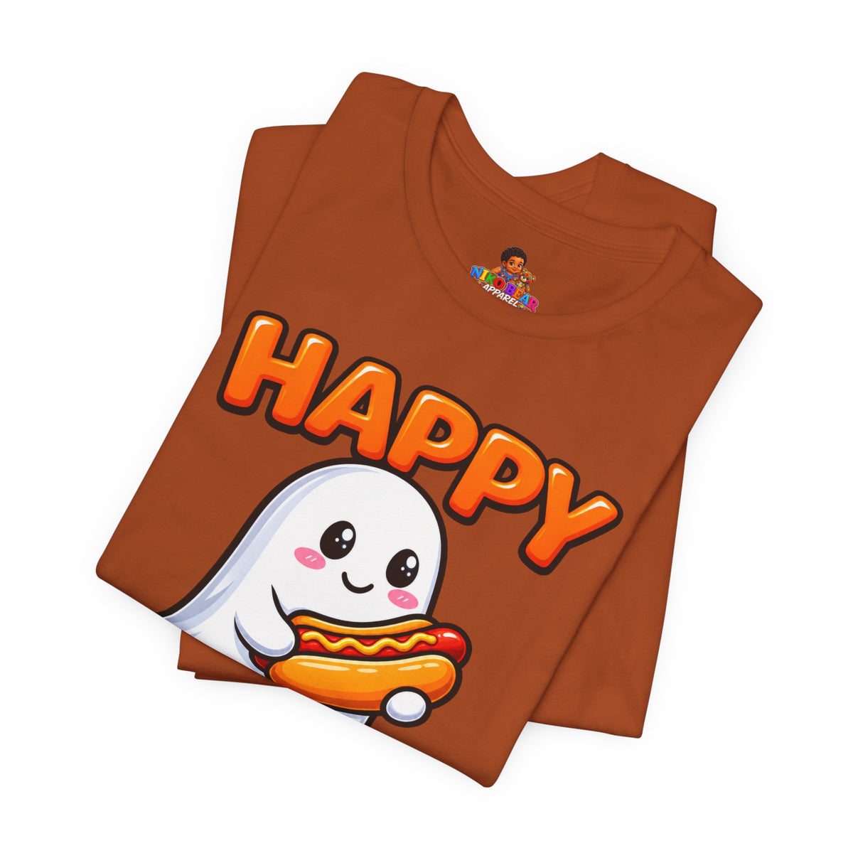 Happy Hallo-Weenie Ghost T-Shirt — Funny Halloween Tee