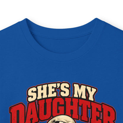 She's My Daughter Skull Graphic Long Sleeve T-Shirt - Protective Dad Shirt