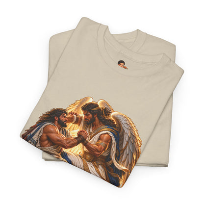 Jacob Wrestling the Angel Genesis 32:28 Christian Graphic Tee