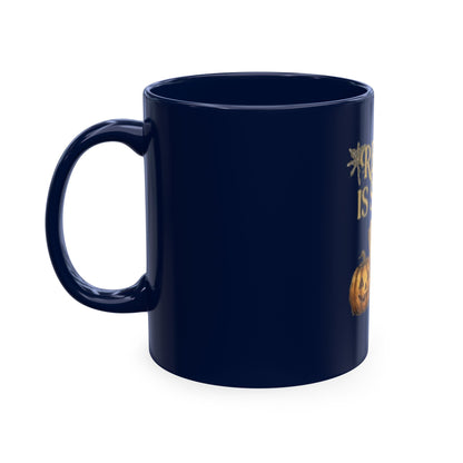 Reading Is Spooky Ceramic Mug — Halloween Coffee Cup