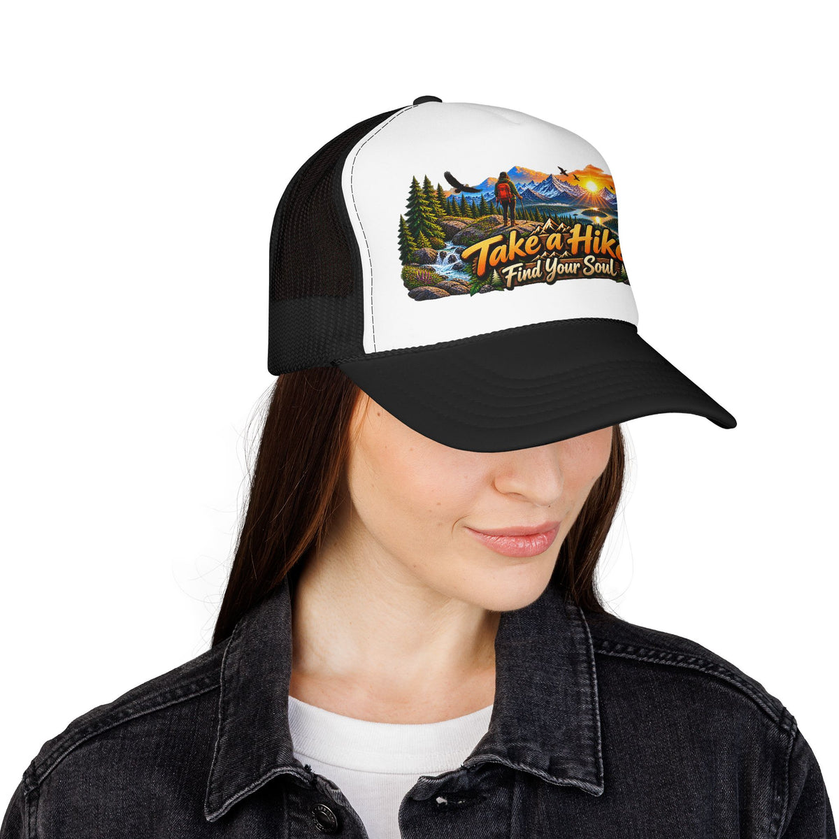Custom Otto Foam Front Trucker Hat Snapback Mesh Cap