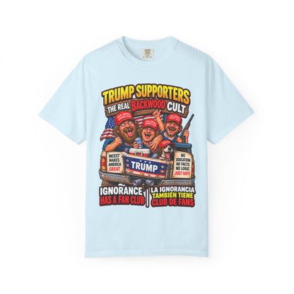 Backwood Cult Anti-Trump T-Shirt — Political Satire Graphic Tee