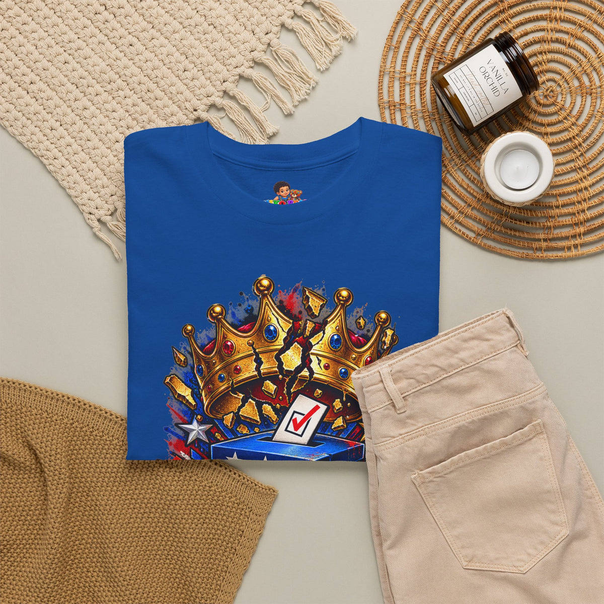 Midterms No Kings T-Shirt — Unisex Heavy Cotton Graphic Tee
