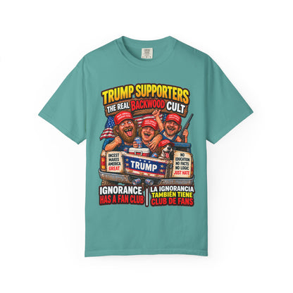 Backwood Cult Anti-Trump T-Shirt — Political Satire Graphic Tee