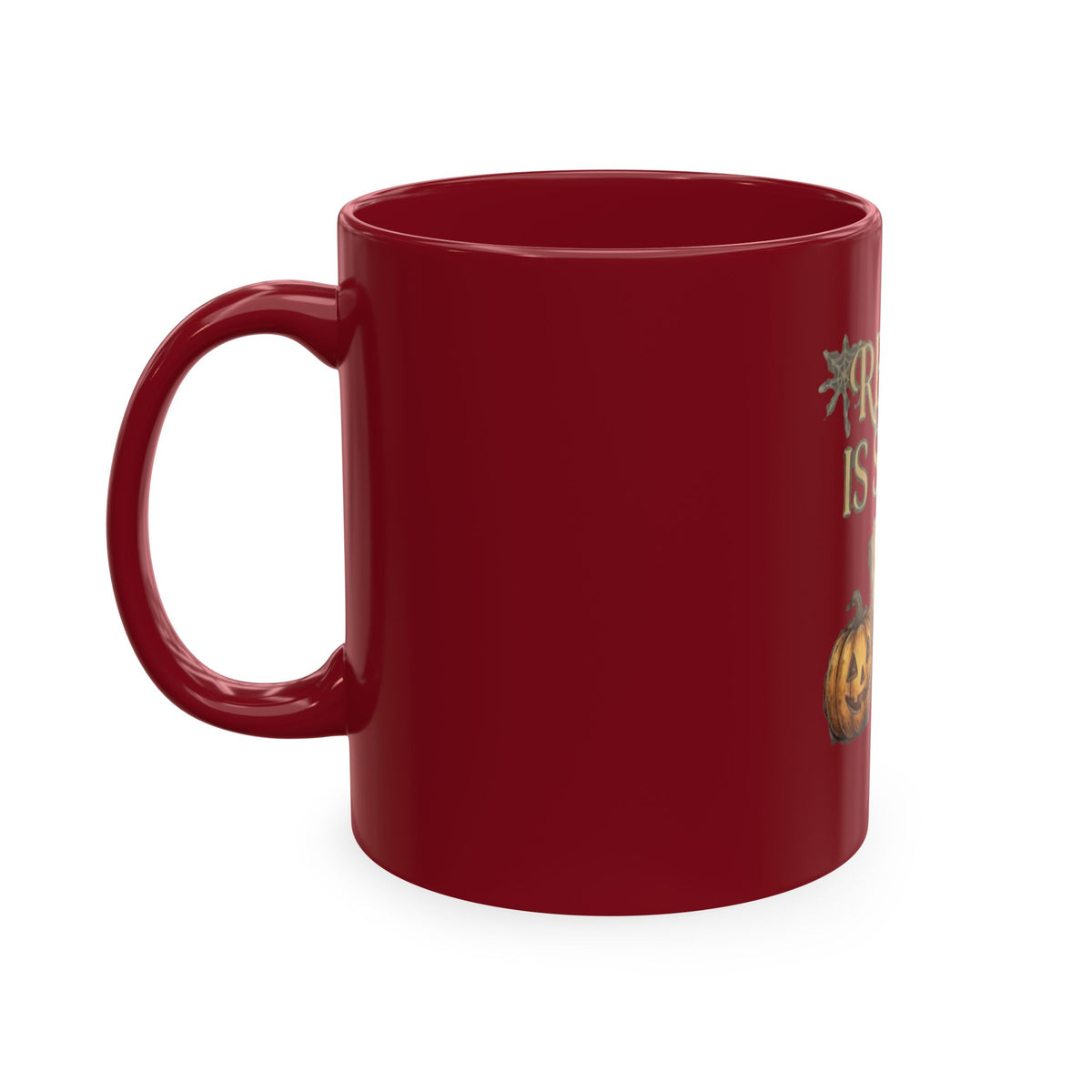 Reading Is Spooky Ceramic Mug — Halloween Coffee Cup