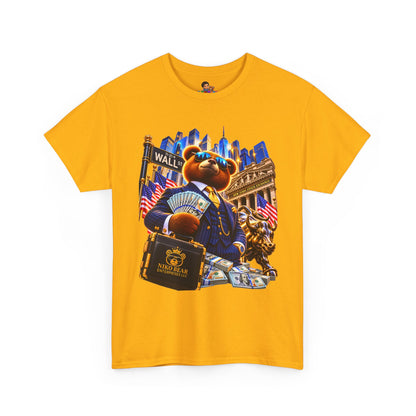 NikoBear Wall Street Hustle Graphic TeeUnisex Heavy Cotton Tee