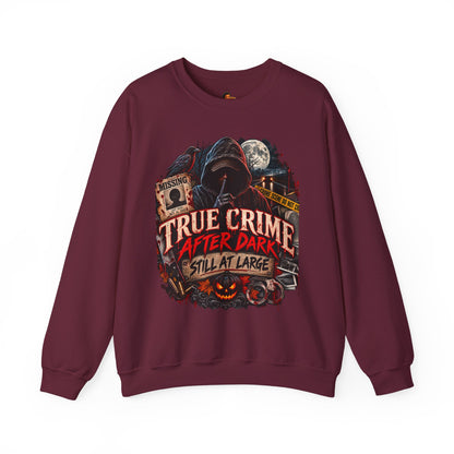 True Crime After Dark Sweatshirt — Halloween Crewneck