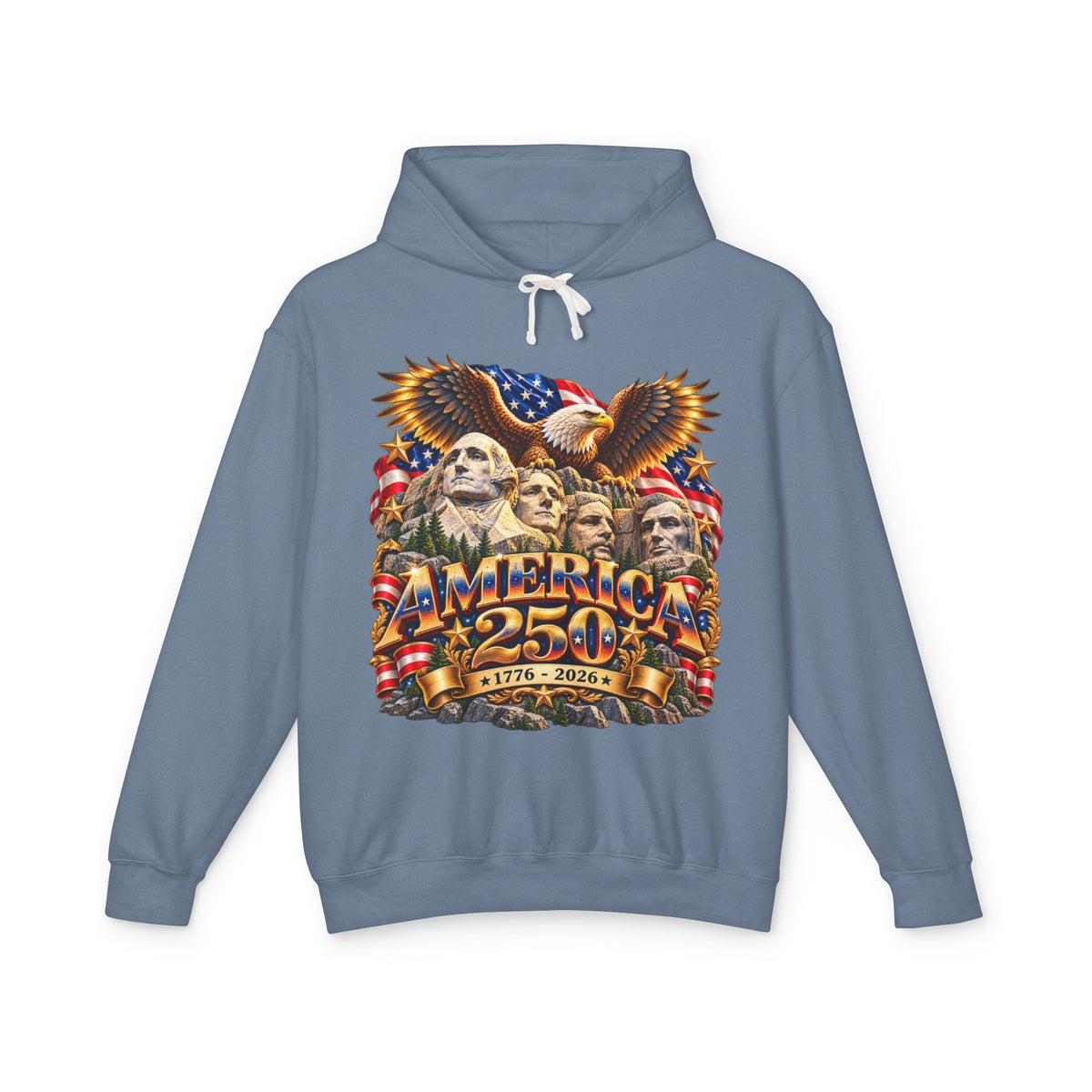 America 250th Anniversary Eagle Hoodie — Patriotic 1776–2026