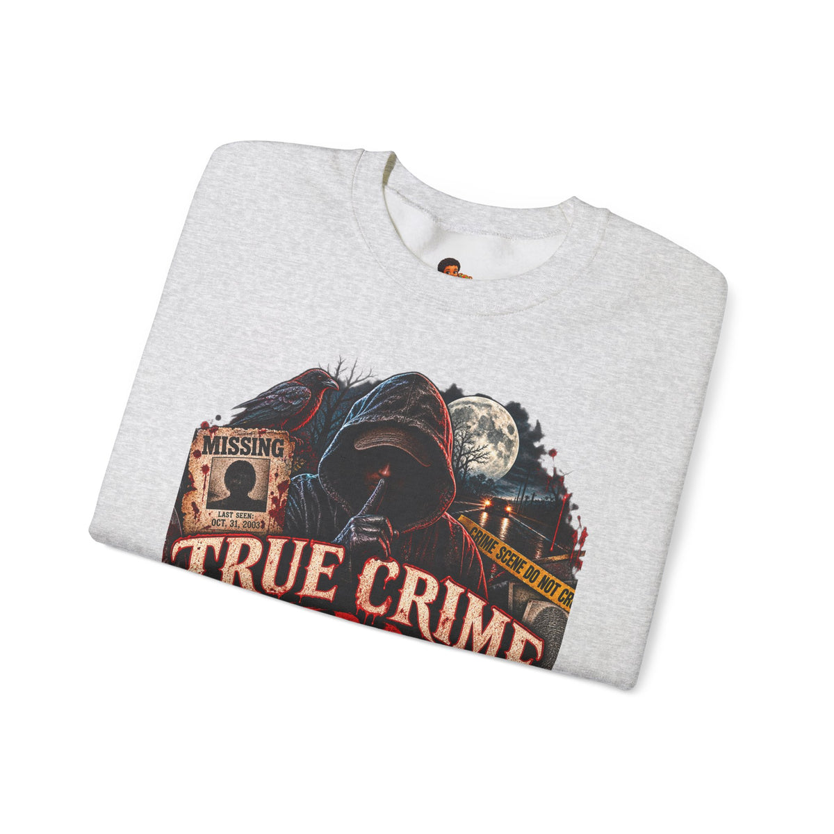 True Crime After Dark Sweatshirt — Halloween Crewneck