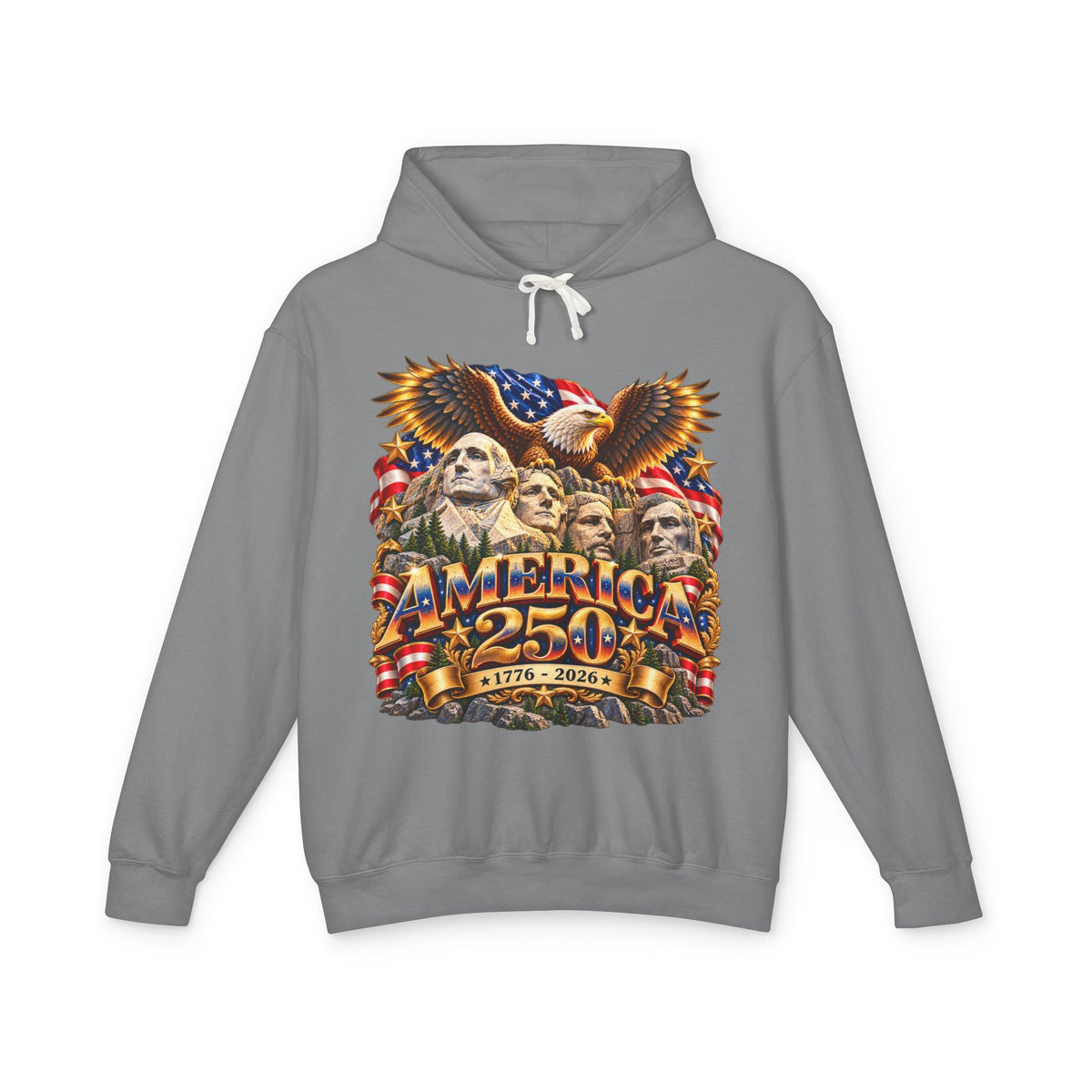 America 250th Anniversary Eagle Hoodie — Patriotic 1776–2026