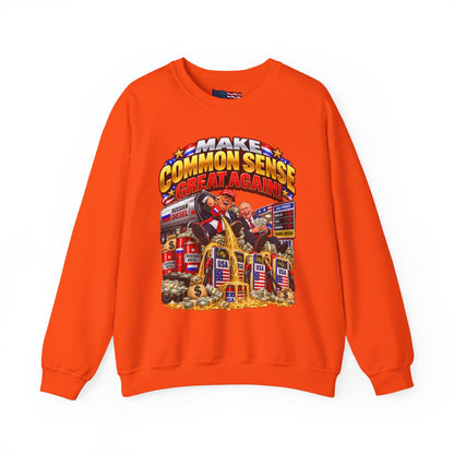 Donald Trump Comic Sweatshirt — Political Satire Crewneck