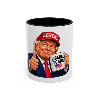 Trump Liberal Tears Ceramic Mug — Political Satire Coffee Cup