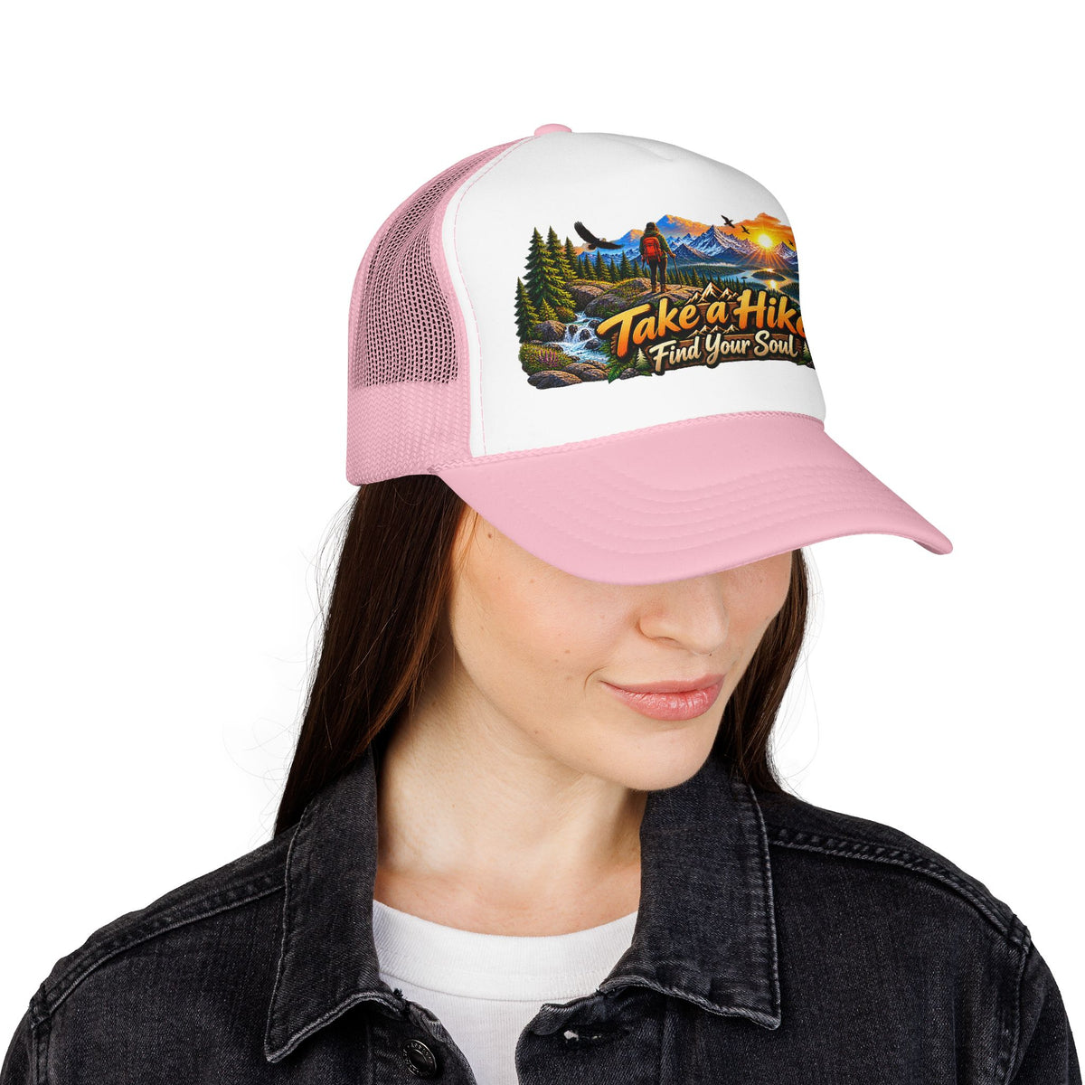 Custom Otto Foam Front Trucker Hat Snapback Mesh Cap