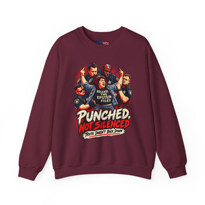 Release the Epstein Files Sweatshirt — Punched Not Silenced