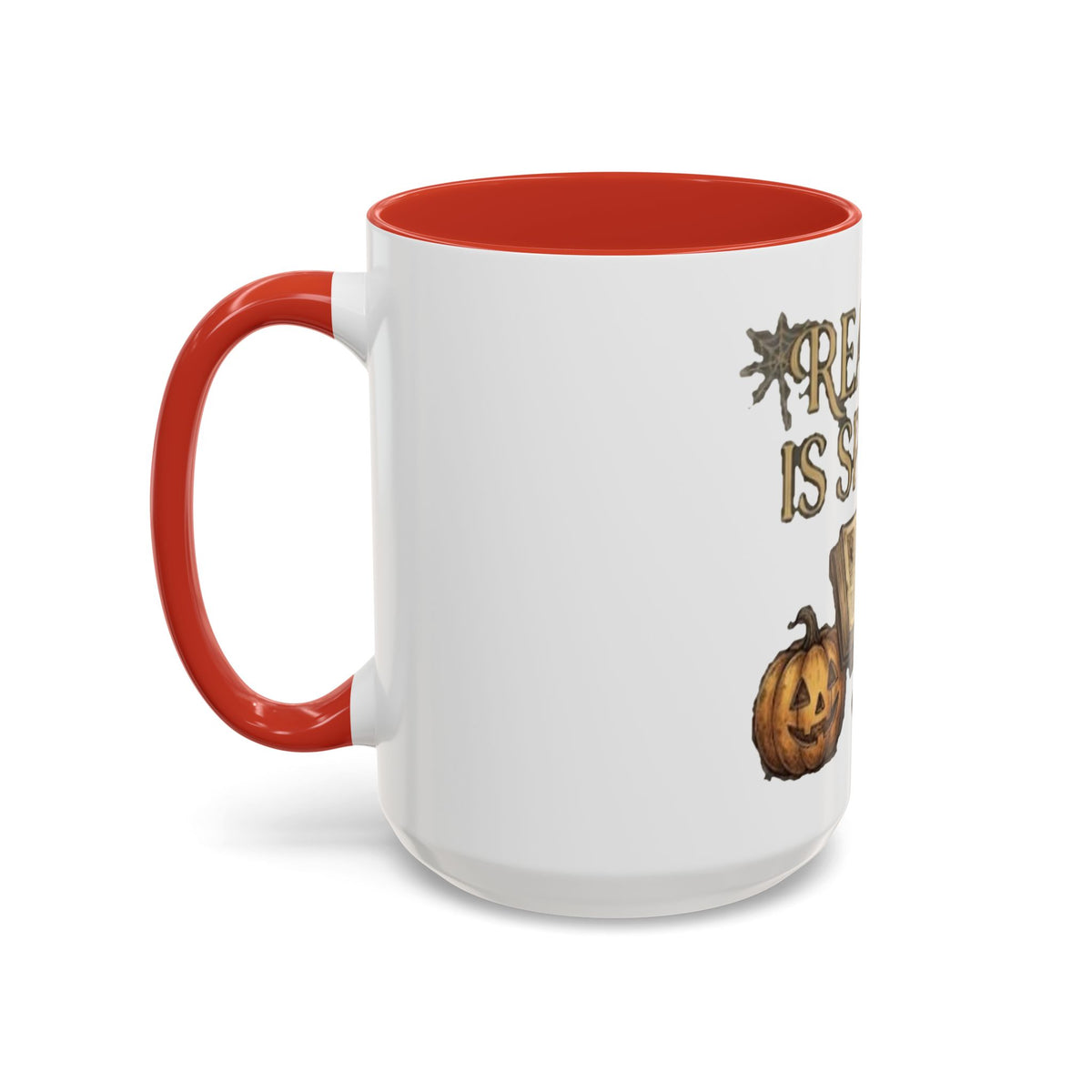 Reading Is Spooky Halloween Accent Mug — 11 & 15 oz