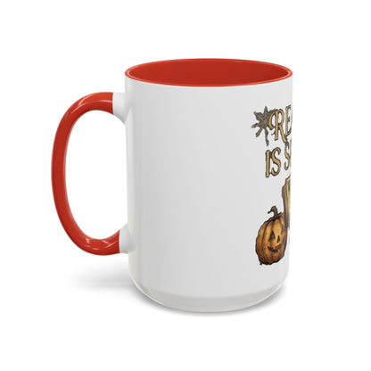 Reading Is Spooky Halloween Accent Mug — 11 & 15 oz