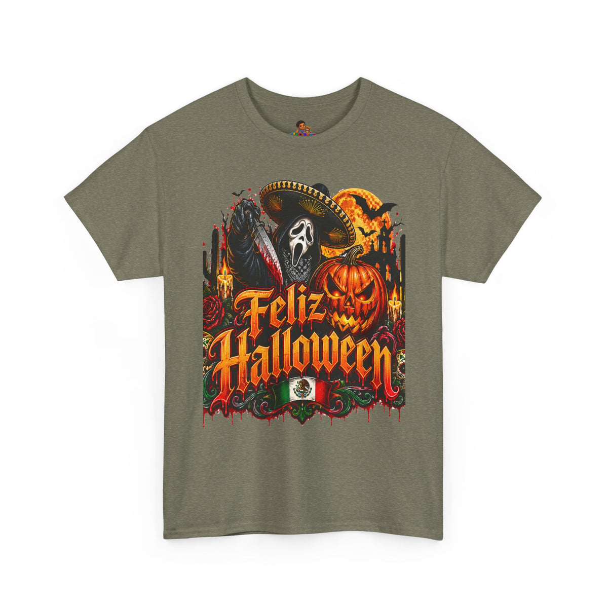Feliz Halloween Ghostface T-Shirt — Sombrero Graphic Tee