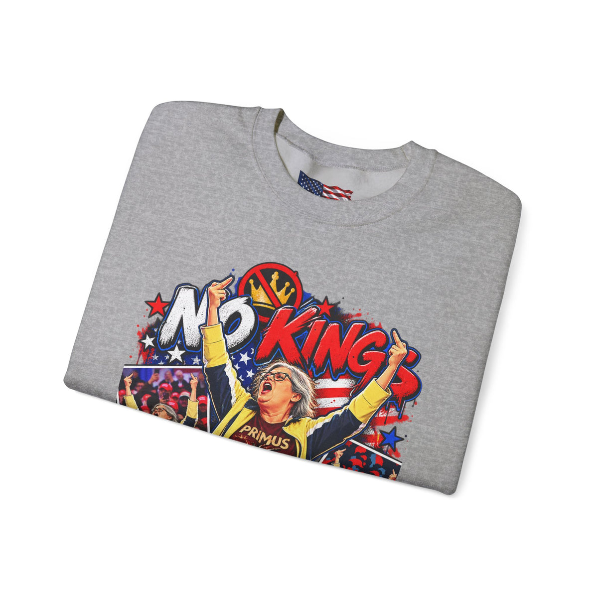 No Kings Just Freedom Sweatshirt — Patriotic Crewneck