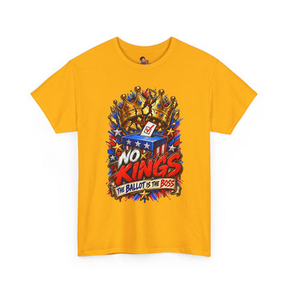 Midterms No Kings T-Shirt — Unisex Heavy Cotton Graphic Tee