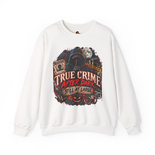 True Crime After Dark Sweatshirt — Halloween Crewneck