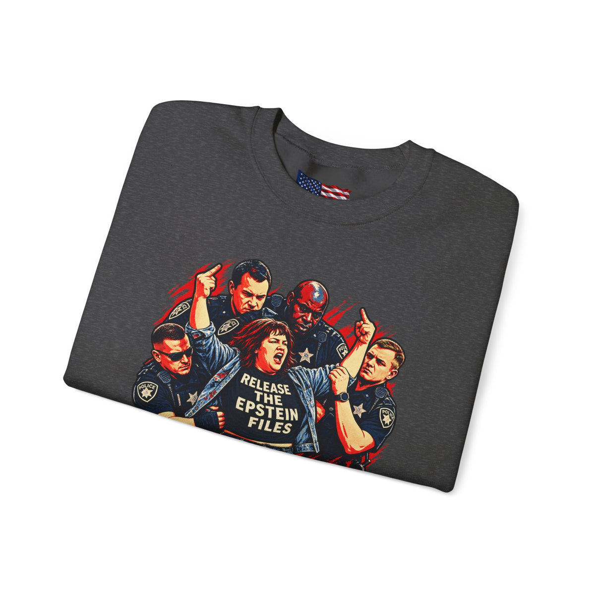 Release the Epstein Files Sweatshirt — Punched Not Silenced