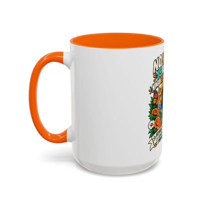 No Human Is Illegal Accent Mug — Immigrant Rights Coffee Cup