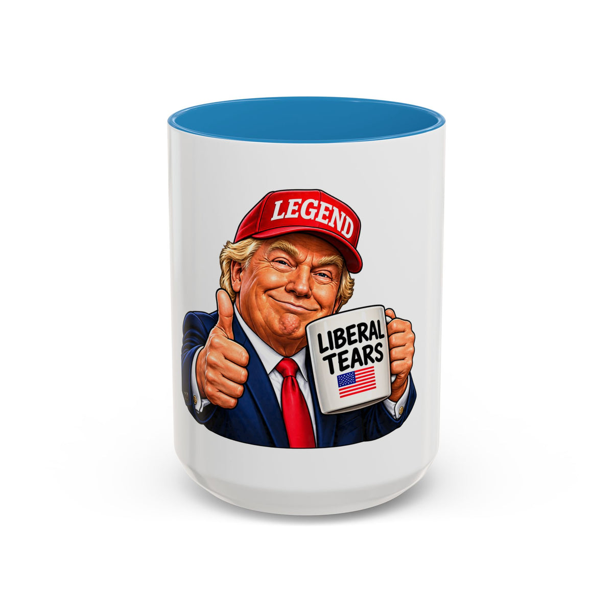 Trump Liberal Tears Ceramic Mug — Political Satire Coffee Cup