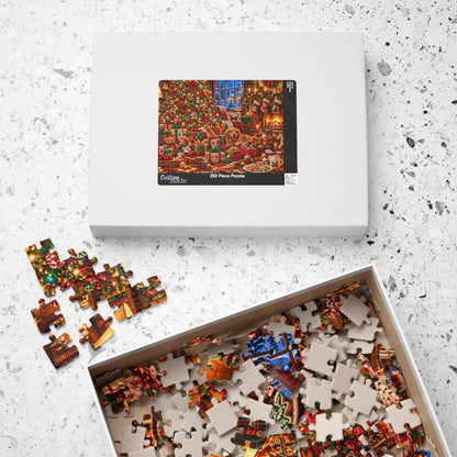 Cozy Christmas Pets Jigsaw Puzzle - Dog & Kittens Holiday Gift