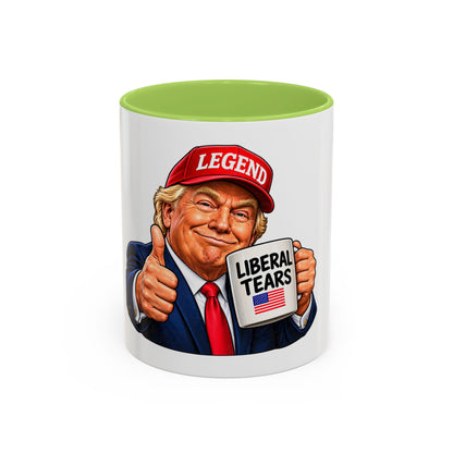 Trump Liberal Tears Ceramic Mug — Political Satire Coffee Cup