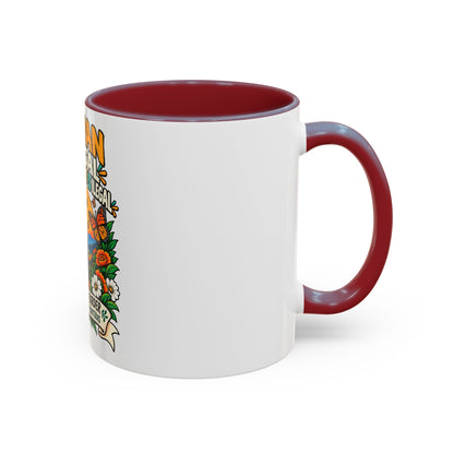 No Human Is Illegal Accent Mug — Immigrant Rights Coffee Cup