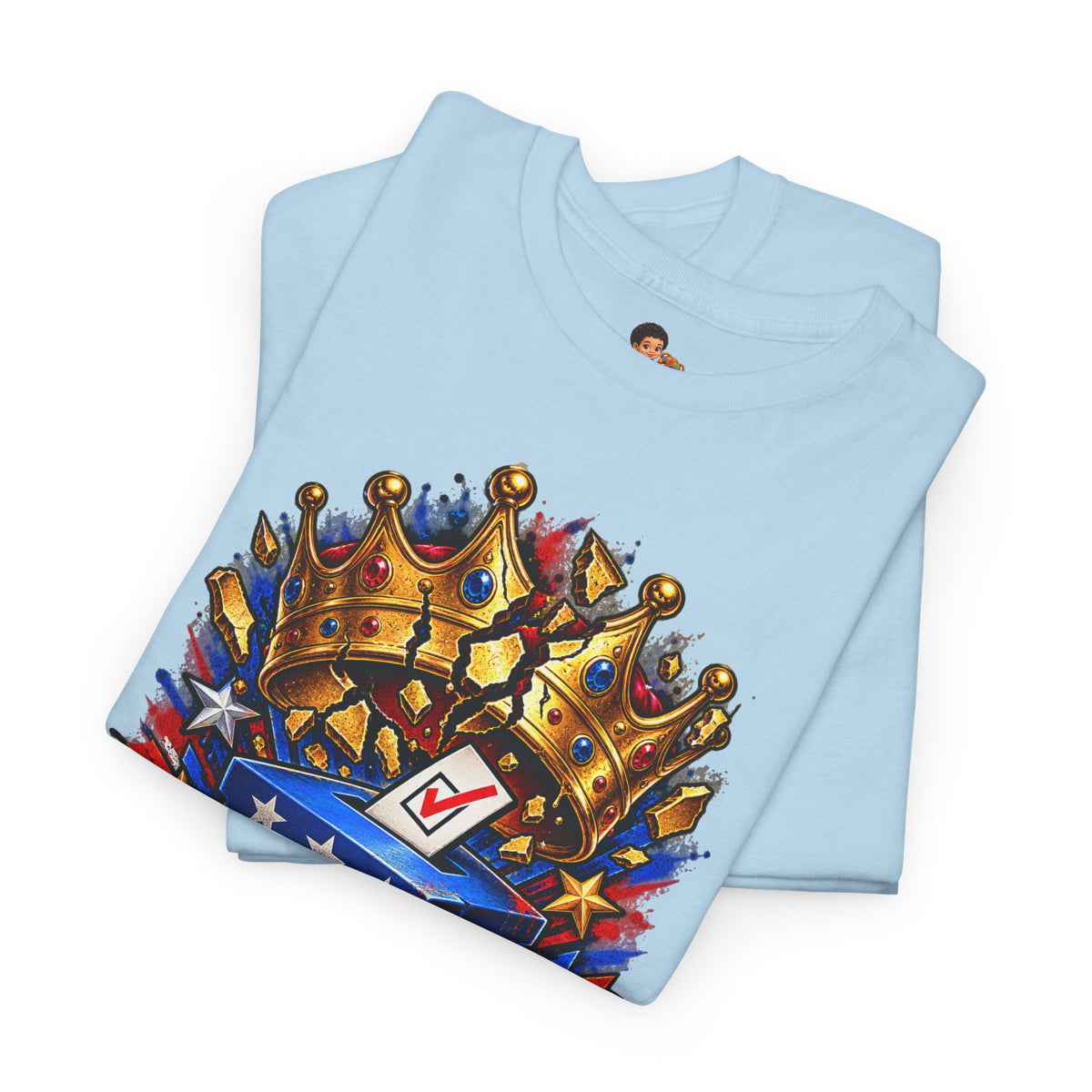 Midterms No Kings T-Shirt — Unisex Heavy Cotton Graphic Tee